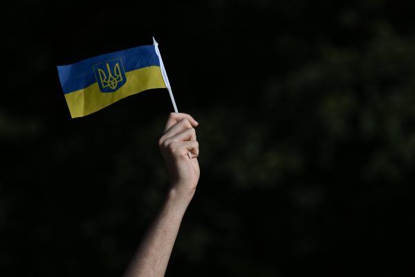 Photo: KRAKOW, POLAND - AUGUST 24: Members of the Ukrainian diaspora in Krakow celebrate Ukrainian Independence Day with various events, including a rally, a march through Krakow's Old Town and a demonstration outside the Russian consulate, proudly displaying flags, posters and messages in unity and support of Ukraine, on August 24, 2024, in Krakow, Lesser Poland Voivodeship, Poland. Credit: Artur Widak/NurPhoto