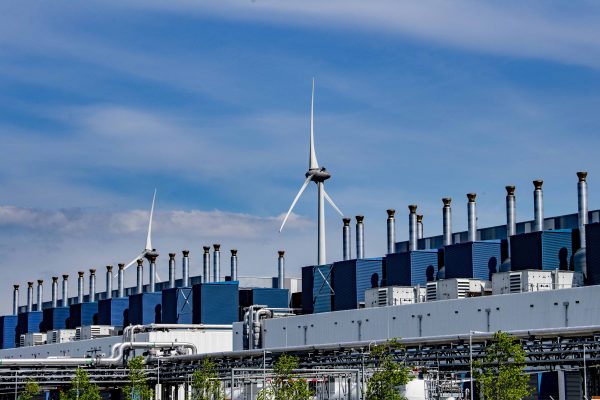 Photo: An outside view of the Google data center in Eemshaven, Netherlands on June 1, 2021. Google is moving workloads between data centers to boost its use of renewable energy, shifting the data processing for YouTube videos and Google photos to locations where green power is plentiful. Its a development that creates powerful new opportunities to green create cloud applications powered by solar, wind and geothermal energy. Credit: Photo by Robin Utrecht/ABACAPRESS.COMNo Use Germany. No Use Netherlands.