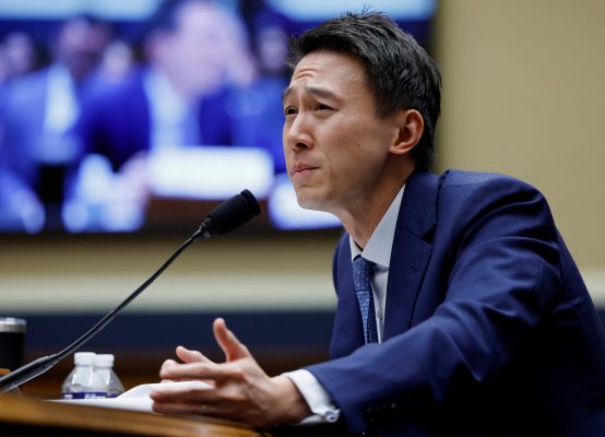 Photo: TikTok Chief Executive Shou Zi Chew testifies before a House Energy and Commerce Committee hearing entitled "TikTok: How Congress can Safeguard American Data Privacy and Protect Children from Online Harms," as lawmakers scrutinize the Chinese-owned video-sharing app, on Capitol Hill in Washington, U.S., March 23, 2023. Credit: REUTERS/Evelyn Hockstein