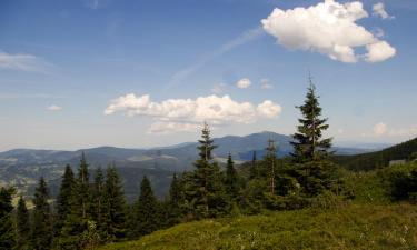 Chalés alpinos em Korbielów