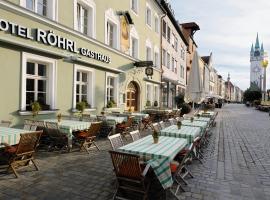 Hotel & Gasthaus DAS RÖHRL Straubing, hotel u gradu Štraubing