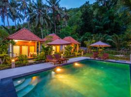 Crystal Bay Bungalows, hotell i Nusa Penida