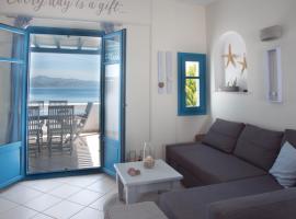 JUST BLUE with amazing Sea Views in Piso Livadi, вила в Писо Ливади