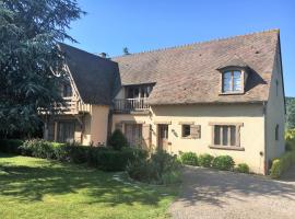 Couleurs du temps - pres Giverny, hotell med jacuzzi i Limetz