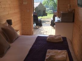 Romantic Getaway Luxury Wooden Cabin With Private Hot Tub and BBQ, hotel di Aberystwyth