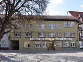 Viesnīca Hotel Goldene Sonne pilsētā Arnštate