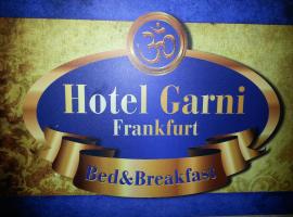 Hotelgarni Frankfurt, hotel i Frankfurt am Main