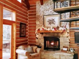 Eureka Springs में Cherokee Mountain log Cabins, cabin