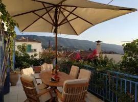 Aquarella-stylish veranda apartment in centre of Poros town