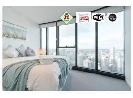 Lvl 57 Skytower Breathtaking Views CBD Wifi Carpark by Stylish Stays