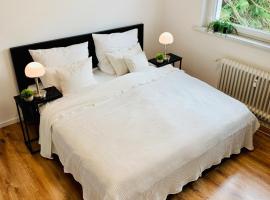 Direkte Uninähe: Ferienwohnung mit großem Doppelbett, Küchenzeile und neu renoviertem Badezimmer、ホンブルクのホテル