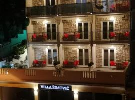 Viesnīca Villa Šimović pilsētā Baška Voda