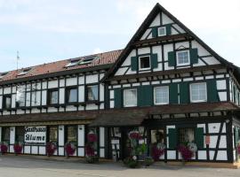 Hotel Landgasthof Blume、Lichtenauのゲストハウス