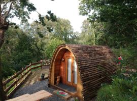 Owl Hut Cosy Ensuite Pod Snowdonia Coast Sleeps 2, luksusleirintäpaikka kohteessa Dolgellau