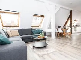 Ko-Living - Händel Suite - Altstadt mit Küche, Smart TV & Dachterrasse