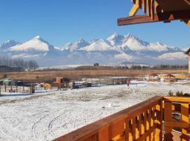 Apartment with Terrace & Amazing view, hotel en Veľká Lomnica