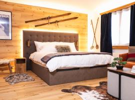 Wunderstay Alpine 3 Chic Studio Central Location, hotel a Klosters Serneus