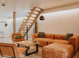 Houffalize में, होटल Wooden Soul : duplex 2 chambres avec jardin commun