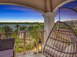 Top floor condo with view of lake, pool and fireworks! Next to Convention Center!