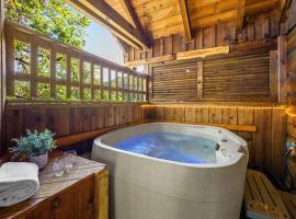 Do Not Disturb - Pigeon Forge Smoky Mountain Studio Cabin, Hot Tub, Fireplace, cabana o cottage a Pigeon Forge