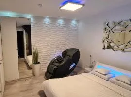 Apartment Wave -Luxury massage chair-Infrared Sauna, Parking with video surveillance, Entry with PIN 0 - 24h, FREE CANCELLATION 24 hours before Check In