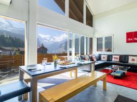 Chalet Hannegg Penthouse, hotel di Wengen