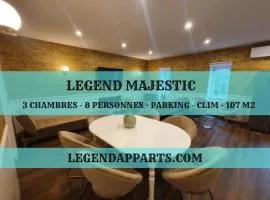 Legend Majestic - 3 chambres - Parking privé GRATUIT - Centre Ville - Quai de Saône - Gare - fibre