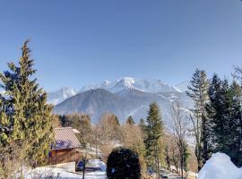 Mont Alt, F2 40m2 en rdc, calme, Vue Mt Blanc, hotel en Passy