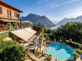 Villa Principe Leopoldo, hotel con jacuzzi en Lugano