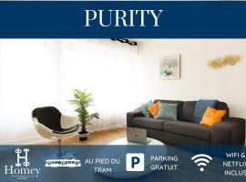 HOMEY PURITY / NEW / Parking gratuit / Proche Tram / Aux portes de Genève, hotel din Ambilly