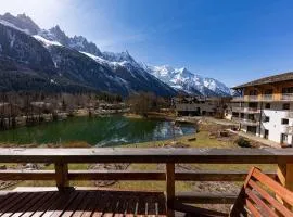 Modern 2BR 5* pool gym spa garage Mont-Blanc view