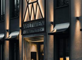 WELTWIEN Luxury Art Apartments & Free Parking、ウィーンの駐車場付きホテル