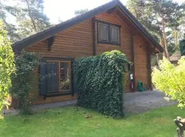 Houten chalet/bungalow in het bos, sauna, jacuzzi