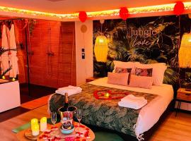 Loveroom Jungle Love proche Disneyland Paris, Hotel mit Whirlpools in Serris