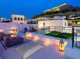 Lindos Villa Petra with Acropolis View