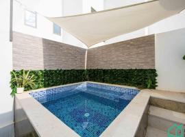 New 1bd with swimming pool 5mn to Lac Carthage: El Aouina şehrinde bir otel