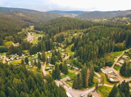 Ferienhäuser & Bungalows - Naturcamp Meyersgrund im Thüringer Wald, atostogų namelis mieste Ilmenau