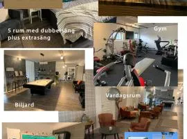 Abonnera Alingsgård för upp till 14 personer - kök finns- spabad inomhus - padel - gym - biljard ingår