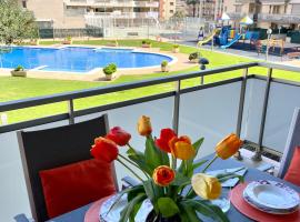 APARTBEACH MALDIVAS III A VISTA PISCINA JARDIN y PARKING, מלון בלה פינדה