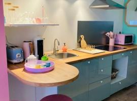 Barbapappart - Un studio coloré dans le centre de Rouen – zakwaterowanie bez wyżywienia 