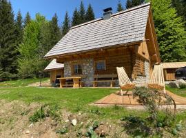 Srednja Vas v Bohinju में Lovely Cottage in a mountain wilderness of the National Park, cabin