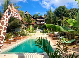 Kingstone lodge zanzibar، كوخ في Bet-el-Mali