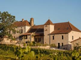 Clos des Dames de Lancharre - La Maison Des Vignes，Chapaize的有停車位的飯店