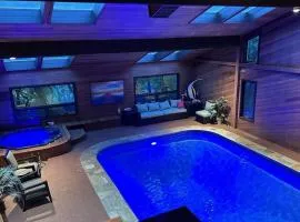 Indoor pool, hot tub, sauna!