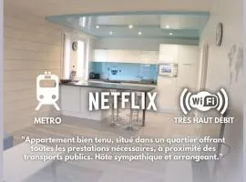 bnbgônes LE SKY BLUE - BALCONS - METRO FLACHET - WIFI