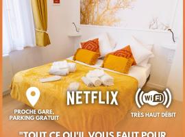 Promenade d'Automne - Netflix & Wifi - Parking Gratuit - check-in 24H24 - Emplacement Vélos - GoodMarning, hotel v mestu Châlons-en-Champagne