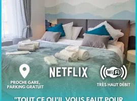 Cocon d'Hiver - Netflix & Wifi - Parking Gratuit - check-in 24H24 - Kit Bébé Inclus - Emplacement Vélos - GoodMarning