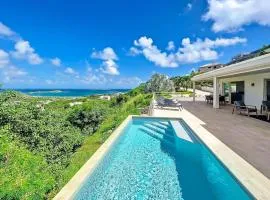 Villa Azur, panoramic view of Orient Bay