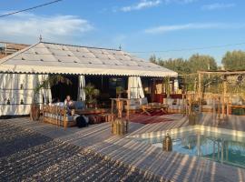 Agafay, La Ferme Nomade Bivouac, tented camp a El Karia