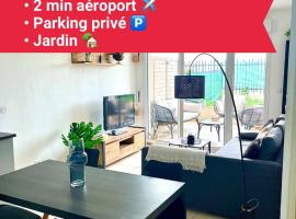 Superbe appart avec Jardin à 2 min de l’Aéroport-4 pers，維托勒的飯店